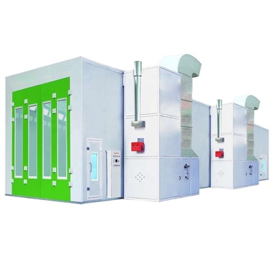 คุณภาพ  220V Industrial Car Spray Booth With Fiberglass Floor Filter And Exhaust Fan โรงงาน