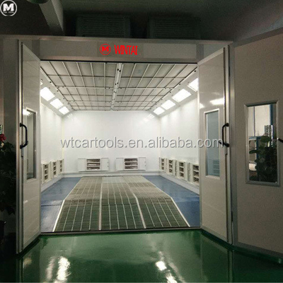 LED Light SUV Car Spray Booth 6900*3900*2650mm พร้อมกรองก๊าซออกไฟเบอร์กล๊าส