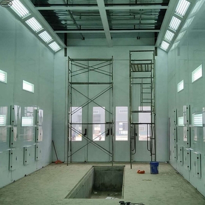 ไดเซลเผารถกระบะสเปรย์ บูธ 220V 39KW ด้วยไฟ LED และแฟน 11KW