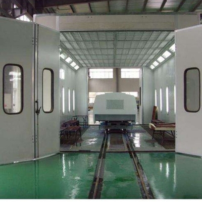 ห้องทาสีรถบรรทุก 15 เมตร 2024 CE ยอมรับบัสสเปรย์บูธด้วยความเร็วอากาศ m/s 0.2-0.3