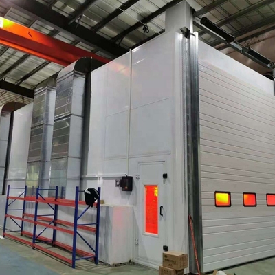 25m รถบรรทุก Spray Booth กับ Rockwool Wallboard และหลากหลาย ไม่มีความเร็วการแบก