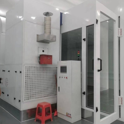 50mm Wall Car Paint Baking Oven 15KW ความเร็วสูงสําหรับรถยนต์ สเปรย์บูธ