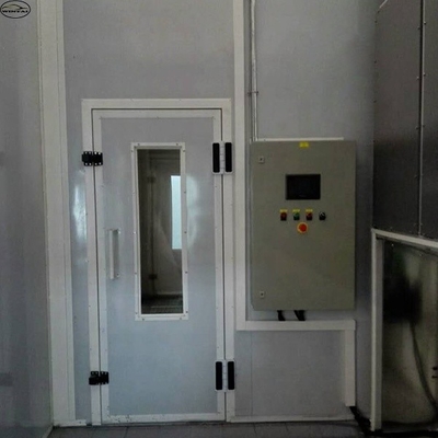 เครื่องพ่นสีรถยนต์อัตโนมัติควบคุมมลพิษ ได้รับการรับรอง CE พร้อมพัดลมชนิดยุโรปสำหรับห้องพ่นสีรถยนต์