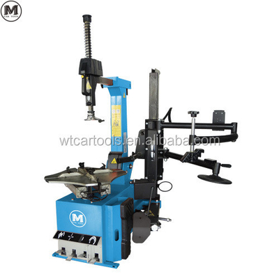 เครื่องยนต์ 1.1KW ที่มีพลังงานมาก เครื่องเปลี่ยนยางรถยนต์ 220V หันหลังด้วยแขนช่วย