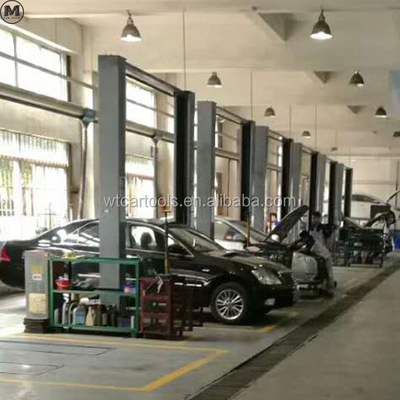 5000KGS 380v 2 Post Car Hoist ไฮดรอลิกสองกลม สําหรับรถยนต์ SUV มินิบัส