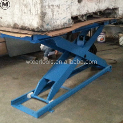 50Hz or 60Hz Frequency Movable Low Rise Mobile Mini Car Lift