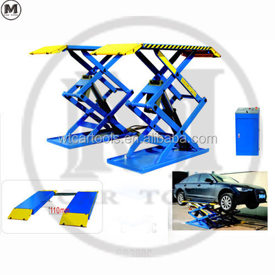 61"/1550mm ความยาวของแพลตฟอร์ม 3 ตัน โทรศัพท์ยกรถยนต์พกพาที่มีกระบอกคู่