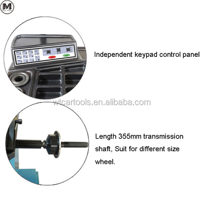 80kg WRB-085 LCD Display Smart Tire Balancer Machine สําหรับล้อขนาด 30 นิ้ว