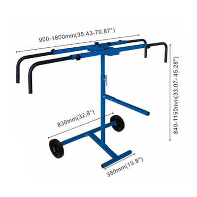88*30.5*11cm Rack การเคลือบสีรถยนต์ที่ปรับได้ สําหรับการเคลือบกันชน