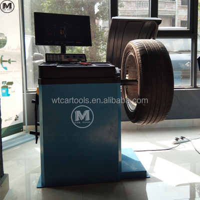 เครื่องสมดุลยางอัตโนมัติเต็ม 0.37kw 220v สําหรับการสมดุลความเร็ว