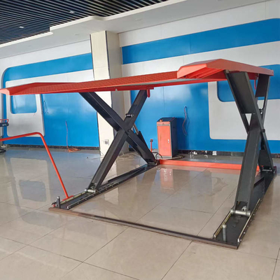2.2KW Motor Double Deck Scissor Car Parking Lift สําหรับขนาดรถ 5000 มม * 2000 มม * 1900 มม