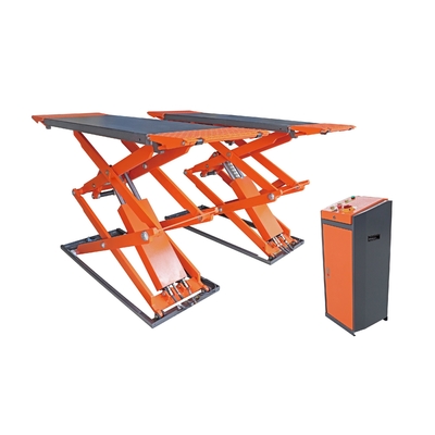 เติมเต็มรถยนต์ Scissor Lift 1850mm ความสูงการยกด้วยล็อคความปลอดภัย Pneumatic