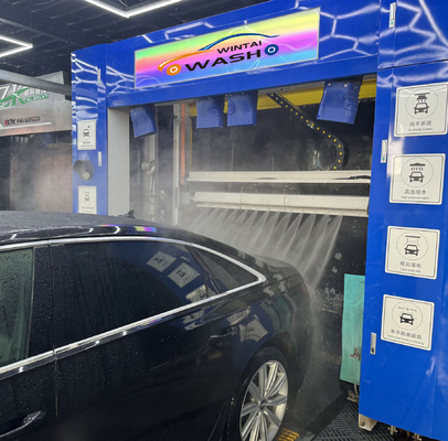 เครื่องล้างรถแบบ Rollover อัตโนมัติ Matel พร้อมระบบแห้งและแปรงล้อ 3500KG