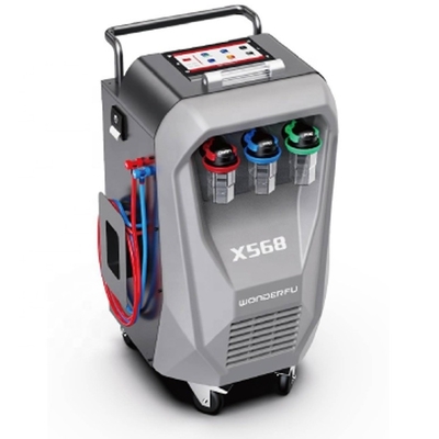 3/8HP เครื่องบดอากาศ X568 รถ AC เครื่องฟื้นฟูด้วยฟังก์ชันล้างและสร้างขึ้นในเครื่องพิมพ์