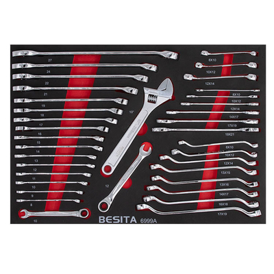 BESITA สีเทา 6691 257pcs ชุดเครื่องมือกลสําหรับซ่อมรถนอกถนน
