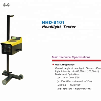 AC220V NHD-8101 เครื่องทดสอบไฟหน้าสําหรับรถยนต์และจักรยานยนต์