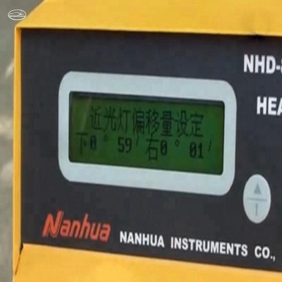 NHD-8000 เครื่องทดสอบไฟหน้ารถยนต์ ความสูงกลาง 130cm 220v 50hz สําหรับรถยนต์ทั้งหมด