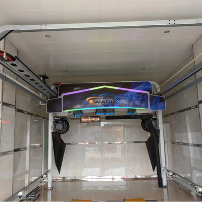 เครื่องซักผ้ารถสีเหลือง WT-518A แบบ Gantry แบบไร้สัมผัส ด้วยพลังงานมอเตอร์ 5KW