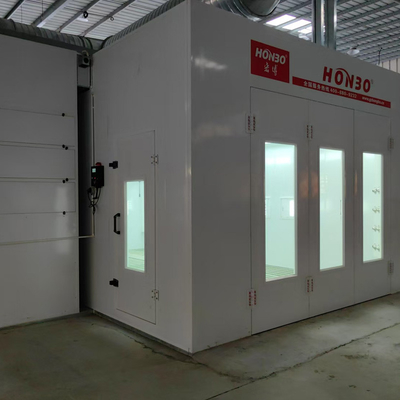 เครื่องพ่นสีรถยนต์อัตโนมัติควบคุมมลพิษ ได้รับการรับรอง CE พร้อมพัดลมชนิดยุโรปสำหรับห้องพ่นสีรถยนต์