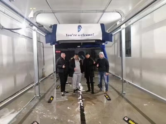 มือหมุน 360 องศา เครื่องล้างรถไร้แปรงที่ฉลาด อัตโนมัติเต็ม