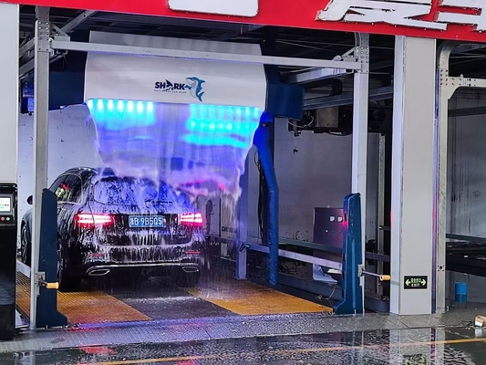 เครื่องล้างรถยนต์ 3 แกนเคลื่อนไหวที่สัมผัสฟรี เครื่องล้างน้ําแรงดันสูง 360 เครื่องล้างอัตโนมัติที่สัมผัส