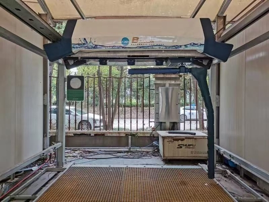 เครื่องล้างรถยนต์อัตโนมัติแบบไม่สัมผัสโลหะขนาด 7500*3500*3200 มม. AC380V 100Bar ระบบล้างรถแบบไม่สัมผัส