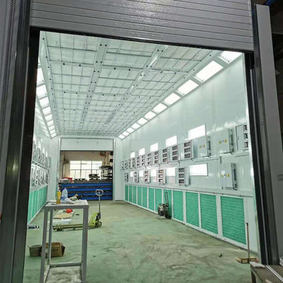 OEM ปรับปรุงอุตสาหกรรมการวาดภาพระบายสี โต๊ะสเปรย์เคลือบผงโลหะ 15000mm