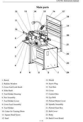 C9370C Car Brake Drum Disc Lathe Repair Suitable for Large/small Vehicles