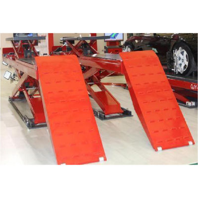 ลิฟต์ยกรถแบบกรรไกรแนวตั้งรูปตัว Y สำหรับตั้งศูนย์ล้อ ยกของหนัก รับน้ำหนักได้ 11 กระบอกสูบ ยกได้ 5500 กก.