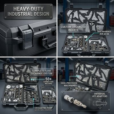 50 ชิ้น ATF Adapter Kit พร้อมปั๊มส่งน้ํามันไฟฟ้า ระบบแลกเปลี่ยนของเหลวครบครัน